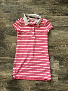 Tommy Hilfiger Girls' Striped Polo Dress 7/8 Like new